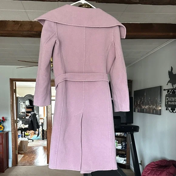 Talbots Lilac 80% Wool-Blend Coat - Size 4 - Picture 7 of 9